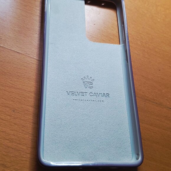 French Blue Floral Samsung Galaxy S21 Ultra Case - Picture 3 of 7